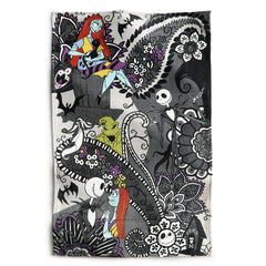 Disney Tim Burton's The Nightmare Before Christmas Plush Throw Blanket