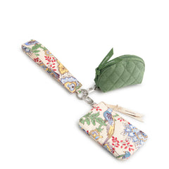 Dual Pouch Wide Wristlet